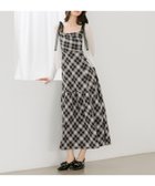 【ヘザー/Heather】のバイアスチェックフレアキャミワンピース ブラック|ID: prp329100004982548 ipo3291000000037327027