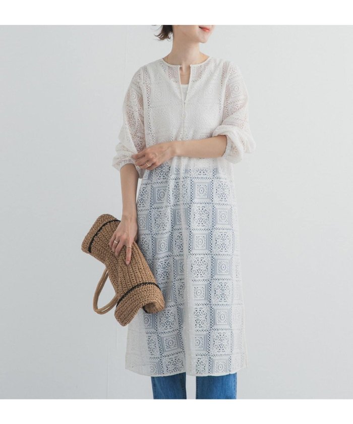 【アーバンリサーチ ドアーズ/URBAN RESEARCH DOORS】のレースワンピース インテリア・キッズ・メンズ・レディースファッション・服の通販 founy(ファウニー) https://founy.com/ ファッション Fashion レディースファッション Fashion for Women ワンピース Dresses 2026年 2026 2026春夏・S/S Spring/Summer 2026 SS26 おすすめ Recommended / Our Picks インナー Innerwear レース Lace, Lace Fabric ロング Long, Long-Length エレガント 上品 Elegant 夏 Summer S/S・春夏 SS, Spring/Summer, Warm Season 長袖 Long Sleeve, Full Sleeve |ID: prp329100004982555 ipo3291000000037327056