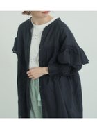 【サマンサモスモス/Samansa Mos2】の切替フリルチュニック 大人の最旬トレンドファッション＆コーディネート founy(ファウニー) ファッション Fashion レディースファッション Fashion for Women トップス・カットソー Cut & Sew Tops おすすめ Recommended / Our Picks チュニック Tunic, Long Top フリル Frill, Ruffle リラックス Relax, Relaxed Fit ワイド Wide, Wide Fit 切替 Switching, Contrast Panel thumbnail ブラック|ID: prp329100004982558 ipo3291000000037327068