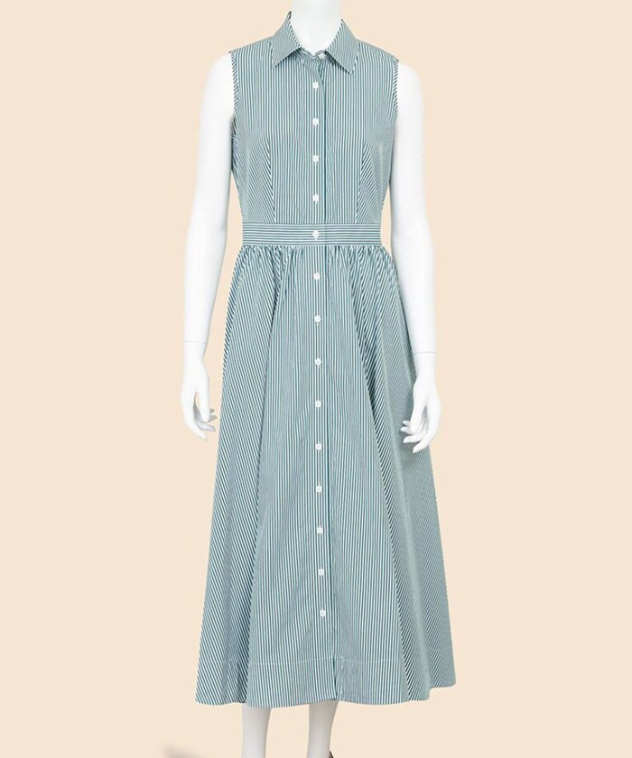【ブルックス ブラザーズ/Brooks Brothers】のコットンポプリン ストライプ ノースリーブ シャツドレス インテリア・キッズ・メンズ・レディースファッション・服の通販 founy(ファウニー) https://founy.com/ ファッション Fashion レディースファッション Fashion for Women トップス・カットソー Cut & Sew Tops キャミソール&ノースリーブ Camisoles & Sleeveless Tops シャツ・ブラウス・オフィスカジュアル Elegant Blouses & Button-Ups ワンピース Dresses フォーマル・パーティードレス・結婚式用ドレス Elegant & Casual Dresses カーディガン Cardigan, Knitwear クラシカル Classical, Vintage-Inspired サンダル Sandals, Summer Shoes ジャケット Jacket, Outerwear ストライプ Stripe, Striped Pattern スリット Slit, Slit Detail スリーブ Sleeve, Long Sleeve / Short Sleeve ドレス Dress, One-Piece ノースリーブ Sleeveless, No-Sleeve バランス Balance, Style Balance フラット Flat, Flat Shoes フレンチ French, French Style フロント Front, Front Design ポケット Pocket, Pocket Detail |ID: prp329100004982560 ipo3291000000037354953