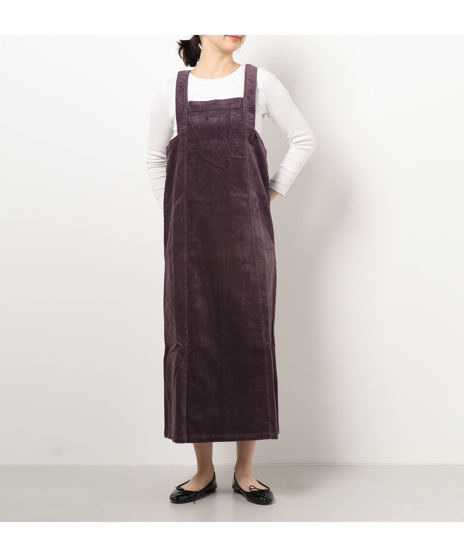 【バブ ブージュルード/Bab Bou Jeloud】のスクエアネックジャンスカ インテリア・キッズ・メンズ・レディースファッション・服の通販 founy(ファウニー) 　ファッション　Fashion　レディースファッション　Fashion for Women　シンプル　Simple, Minimal　スクエア　Square, Square Shape　ストレッチ　Stretch, Stretchy Fabric　スマート　Smart, Elegant　スリット　Slit, Slit Detail　ボックス　Boxy, Box Shape　再入荷　Restock / Back in Stock　冬　Winter / This Winter　夏　Summer　PURPLE|ID: prp329100004982564 ipo3291000000037327086