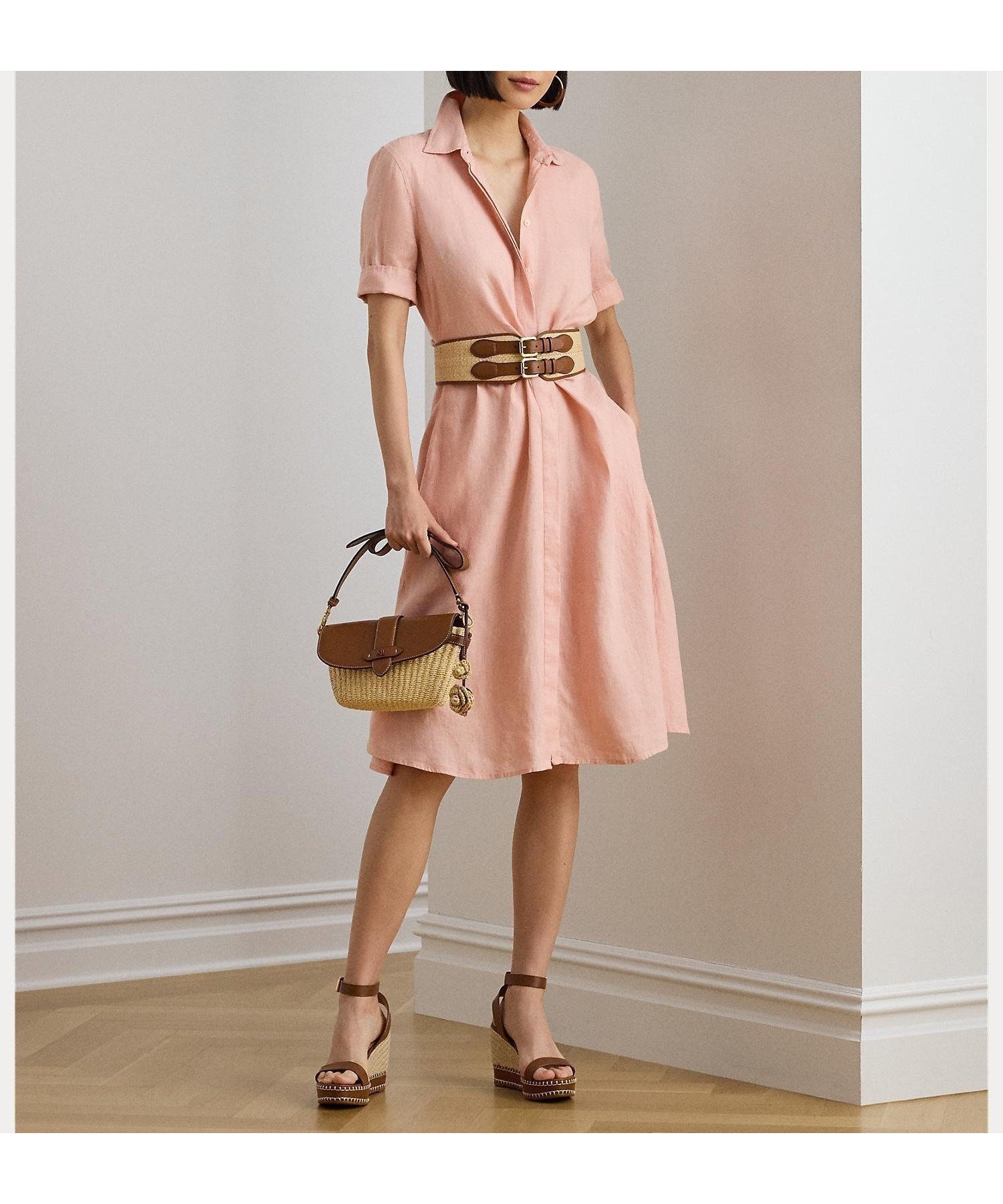【ラルフローレン/RALPH LAUREN】のリネン シャツドレス 大人の最旬トレンドファッション＆コーディネート founy(ファウニー) 　ファッション　Fashion　レディースファッション　Fashion for Women　トップス・カットソー　Cut & Sew Tops　シャツ・ブラウス・オフィスカジュアル　Elegant Blouses & Button-Ups　ワンピース　Dresses　フォーマル・パーティードレス・結婚式用ドレス　Elegant & Casual Dresses　カフス　Cuff Design　ドレス　Dress, One-Piece　フィット　Fit, Slim Fit　フレア　Flare, Flared　ヨーク　Yoke, Yoke Design　リネン　Linen, Linen Fabric　 other-1|ID: prp329100004982565 ipo3291000000037327087