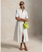 【ラルフローレン/RALPH LAUREN】のリネン パネルド シャツドレス 大人の最旬トレンドファッション＆コーディネート founy(ファウニー) ファッション Fashion レディースファッション Fashion for Women トップス・カットソー Cut & Sew Tops シャツ・ブラウス・オフィスカジュアル Elegant Blouses & Button-Ups ワンピース Dresses フォーマル・パーティードレス・結婚式用ドレス Elegant & Casual Dresses インド Indian Textile カフス Cuff Design シェイプ Shape, Slim Fit ドレス Dress, One-Piece リネン Linen, Linen Fabric thumbnail 100ホワイト|ID: prp329100004982567 ipo3291000000037327092