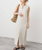 【スピック&スパン/Spick & Span】のメランジIラインワンピース 大人の最旬トレンドファッション＆コーディネート founy(ファウニー) ファッション Fashion レディースファッション Fashion for Women ワンピース Dresses スリット Slit, Slit Detail フロント Front, Front Design メランジ Melange, Mixed Yarn thumbnail ナチュラル|ID: prp329100004982571 ipo3291000000037327102