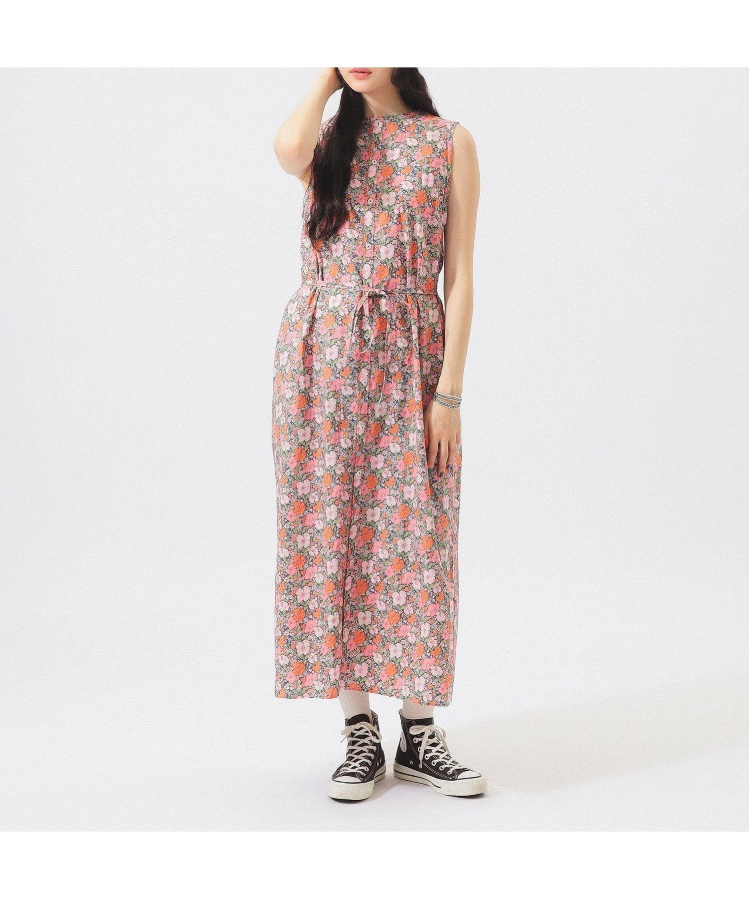 【ビームス ウイメン/BEAMS】のリバティ ベルト ノースリーブ ワンピース 旅行 レジャー ギフト 母の日 26SS インテリア・キッズ・メンズ・レディースファッション・服の通販 founy(ファウニー) 　ファッション　Fashion　レディースファッション　Fashion for Women　ワンピース　Dresses　ベルト&ウエストマーク　Belts & Waist Accessories　インナー　Innerwear　カットソー　Cut and Sewn Top　カーディガン　Cardigan, Knitwear　クラシカル　Classical, Vintage-Inspired　シルバー　Silver, Metallic Silver　定番　Standard, Basic Item　ノースリーブ　Sleeveless, No-Sleeve　ベスト　Vest, Waistcoat　マーガレット　Marguerite, Daisy Pattern　ロング　Long, Long-Length　おすすめ　Recommended / Our Picks　旅行　Travel　ギフト プレゼント　Gift / Present　2026年　2026　2026春夏・S/S　Spring/Summer 2026 SS26　PINK|ID: prp329100004982572 ipo3291000000037327105