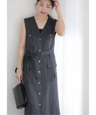 【ラ トータリテ/La TOTALITE】の【洗える】ジレ2WAYワンピース 大人の最旬トレンドファッション＆コーディネート founy(ファウニー) ファッション Fashion レディースファッション Fashion for Women アウター Coat / Outerwear Collection 2026年 2026 2026春夏・S/S Spring/Summer 2026 SS26 洗える Machine Washable thumbnail グレー|ID: prp329100004982576 ipo3291000000037327127