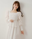 【パルグループ/PAL GROUP】の【Chico】パワショルレースペプラムワンピース 大人の最旬トレンドファッション＆コーディネート founy(ファウニー) ファッション Fashion レディースファッション Fashion for Women ワンピース Dresses アクセサリー Fashion Accessories コラボ Collaboration, Collab スクエア Square, Square Shape デコルテ Décolleté, Neckline フェミニン Feminine, Girly ペプラム Peplum, Flared Hem レース Lace, Lace Fabric おすすめ Recommended / Our Picks thumbnail ホワイト|ID: prp329100004982580 ipo3291000000037327138