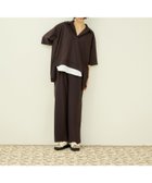 【ビッキー/VICKY】の【上下セット】UVカットジャージ シャツパンツセット 大人の最旬トレンドファッション＆コーディネート founy(ファウニー) ファッション Fashion レディースファッション Fashion for Women パンツ Pants & Trousers アクセサリー Fashion Accessories インナー Innerwear 春 Spring 吸水 Absorbent, Quick-Dry シンプル Simple, Minimal ストレート Straight, Straight Cut セットアップ Set-Up, Coordinated Outfit ポケット Pocket, Pocket Detail 無地 Plain, Solid Color S/S・春夏 SS, Spring/Summer, Warm Season 夏 Summer 旅行 Travel 2026年 2026 2026春夏・S/S Spring/Summer 2026 SS26 thumbnail ブラウン|ID: prp329100004982591 ipo3291000000037327171