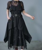【ハレ/HARE】のレースレイヤートレンチキャミワンピース 大人の最旬トレンドファッション＆コーディネート founy(ファウニー) ファッション Fashion レディースファッション Fashion for Women ワンピース Dresses キャミソールワンピース Camisole Dresses おすすめ Recommended / Our Picks インナー Innerwear ウェーブ Wavy Pattern キャミワンピース Cami Dress, Slip Dress ストレート Straight, Straight Cut タンク Tank Top, Sleeveless Top トレンチ Trench, Trench Coat レース Lace, Lace Fabric 厚底 Platform Shoes 長袖 Long Sleeve, Full Sleeve thumbnail ブラック09|ID: prp329100004982592 ipo3291000000037327179