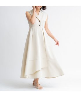 【ノエラ/Noela】のテーラーカラーノースリワンピース 大人の最旬トレンドファッション＆コーディネート founy(ファウニー) ファッション Fashion レディースファッション Fashion for Women ワンピース Dresses コンパクト Compact, Small Size フィット Fit, Slim Fit フレア Flare, Flared ポケット Pocket, Pocket Detail エレガント 上品 Elegant |ID:prp329100004982604