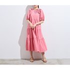 【ローズティアラ/Rose Tiara】の【接触冷感/UVカット/遮熱】ティアードマキシワンピース 大人の最旬トレンドファッション＆コーディネート founy(ファウニー) ファッション Fashion レディースファッション Fashion for Women ワンピース Dresses マキシ丈ワンピース・ロングドレス Maxi Dresses / Long One-Pieces ティアードスカート Tiered Skirt, Flounced Skirt バランス Balance, Style Balance フェミニン Feminine, Girly ボレロ Bolero, Short Cardigan ポケット Pocket, Pocket Detail マキシ Maxi, Full Length リボン Ribbon, Bow thumbnail ピンク|ID: prp329100004982610 ipo3291000000037327239