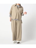 【ニコル/NICOLE】の【セットアップ】キーネックプルオーバー+パンツ 18ベージュ|ID: prp329100004982617 ipo3291000000037327262
