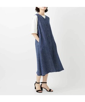 【メゾン ド サンク/Maison de CINQ】のデニム調リネンジャンパースカート 大人の最旬トレンドファッション＆コーディネート founy(ファウニー) ファッション Fashion レディースファッション Fashion for Women スカート Skirts インナー Innerwear 春 Spring 秋 Autumn ジャケット Jacket, Outerwear デニム Denim, Jeans Material ビンテージ Vintage, Retro Style フロント Front, Front Design ボトム Bottoms, Lower Wear ポケット Pocket, Pocket Detail リネン Linen, Linen Fabric 冬 Winter / This Winter おすすめ Recommended / Our Picks 夏 Summer エレガント 上品 Elegant |ID:prp329100004982620