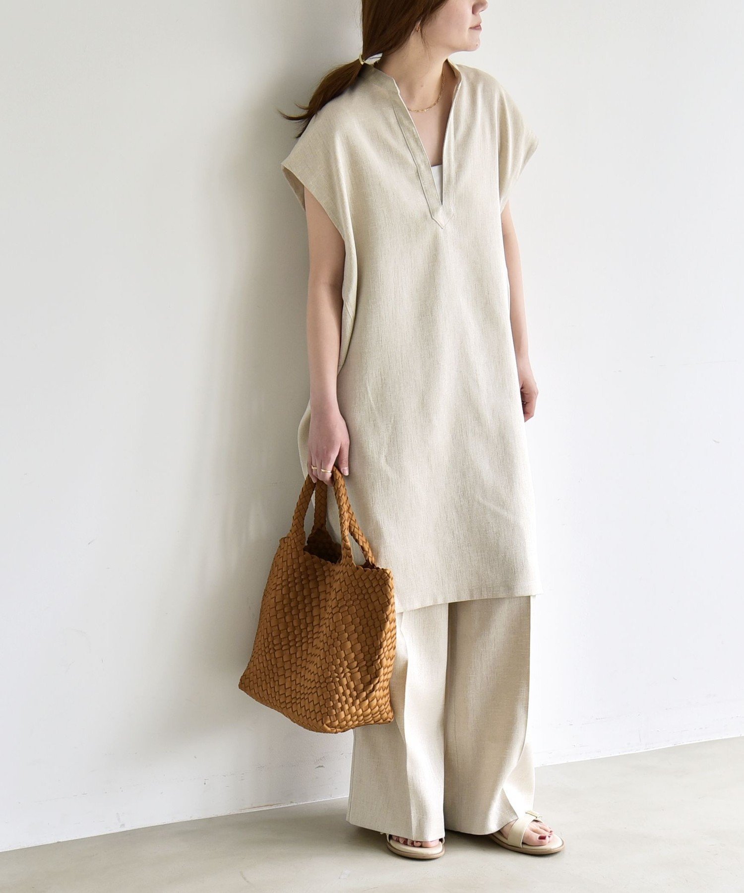 【シップス/SHIPS】のquaranciel 洗濯機可能 スキッパー ワンピース イージー ワイドパンツ セットアップ 大人の最旬トレンドファッション＆コーディネート founy(ファウニー) 　ファッション　Fashion　レディースファッション　Fashion for Women　セットアップ　Matching Sets　レディースパンツ・ボトムス　Pants & Trousers / Bottoms　洗える　Machine Washable　コクーン　Cocoon, Cocoon Silhouette　スキッパー　Skipper, Open Collar　スタンド　Stand Collar, Upright Stand　ストレート　Straight, Straight Cut　スリーブ　Sleeve, Long Sleeve / Short Sleeve　セットアップ　Set-Up, Coordinated Outfit　センター　Center, Center Line　ドレープ　Drape, Draping Fabric　人気　Popular, Best Seller　フレンチ　French, French Style　楽ちん　Easy Fit, Comfortable　ワイド　Wide, Wide Fit　旅行　Travel　ビジネス 仕事 通勤　Business / Work / Commuting　2026年　2026　2026春夏・S/S　Spring/Summer 2026 SS26　 other-1|ID: prp329100004982628 ipo3291000000037327293