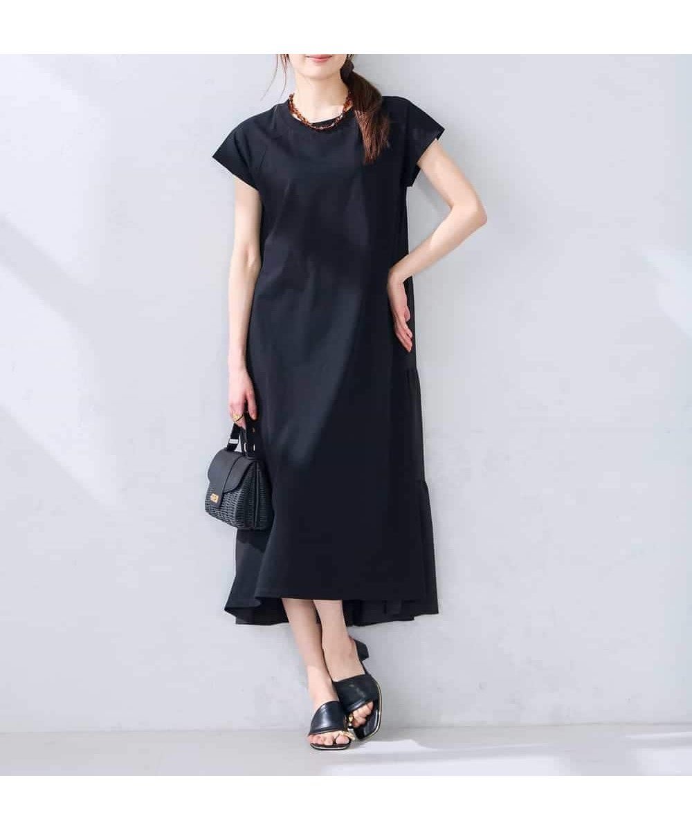 【アー ヴェー ヴェー/a.v.v】の【WEB限定】バックティアードワンピース インテリア・キッズ・メンズ・レディースファッション・服の通販 founy(ファウニー) 　ファッション　Fashion　レディースファッション　Fashion for Women　ワンピース　Dresses　ウェーブ　Wavy Pattern　春　Spring　秋　Autumn　カットソー　Cut and Sewn Top　カーディガン　Cardigan, Knitwear　サンダル　Sandals, Summer Shoes　スニーカー　Sneakers, Trainers　ドッキング　Docking, Mixed Material　人気　Popular, Best Seller　パーカー　Hoodie, Parka　フェミニン　Feminine, Girly　羽織　Haori, Light Jacket　冬　Winter / This Winter　再入荷　Restock / Back in Stock　おすすめ　Recommended / Our Picks　夏　Summer　旅行　Travel　ブラック|ID: prp329100004982640 ipo3291000000037327344