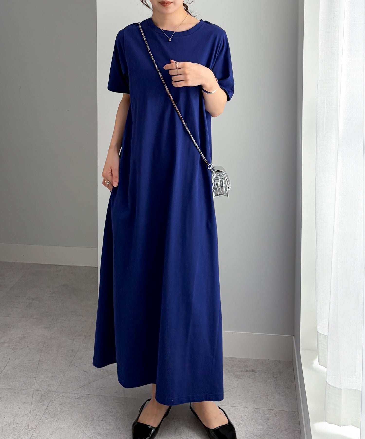 【ラナン/Ranan】のRanan/多機能ベーシックTワンピース インテリア・キッズ・メンズ・レディースファッション・服の通販 founy(ファウニー) 　ファッション　Fashion　レディースファッション　Fashion for Women　ワンピース　Dresses　おすすめ　Recommended / Our Picks　シャーリング　Shirring, Ruched　シンプル　Simple, Minimal　バランス　Balance, Style Balance　プリント　Print, Printed Pattern　ベーシック　Basic, Essential　ポケット　Pocket, Pocket Detail　マキシ　Maxi, Full Length　吸水　Absorbent, Quick-Dry　夏　Summer　NE|ID: prp329100004982641 ipo3291000000037327348