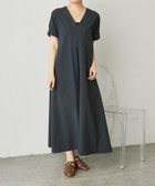 【イア パピヨネ/ear PAPILLONNER】のイージーケアVネックワンピース【SUM1 STYLE】 大人の最旬トレンドファッション＆コーディネート founy(ファウニー) ファッション Fashion レディースファッション Fashion for Women ワンピース Dresses エレガント 上品 Elegant 吸水 Absorbent, Quick-Dry サンダル Sandals, Summer Shoes センター Center, Center Line ポケット Pocket, Pocket Detail ラウンド Round, Round Neck おすすめ Recommended / Our Picks thumbnail ネイビー|ID: prp329100004982644 ipo3291000000037327355