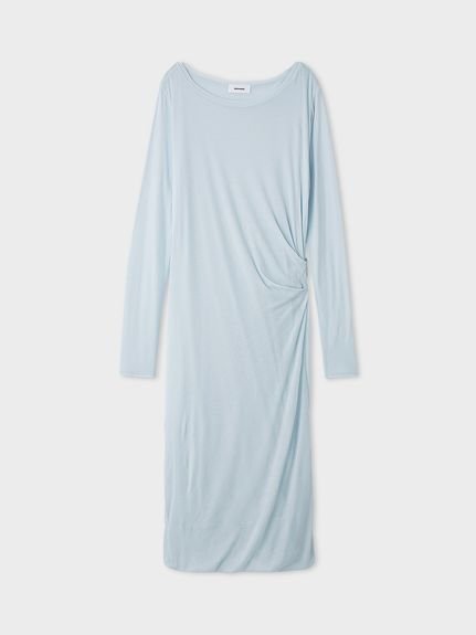 【ミースロエ/MIESROHE】の【洗える】シアーツイストカットワンピース インテリア・キッズ・メンズ・レディースファッション・服の通販 founy(ファウニー) 　ファッション　Fashion　レディースファッション　Fashion for Women　ワンピース　Dresses　カットソー　Cut and Sewn Top　スマート　Smart, Elegant　ツイスト　Tweed, Tweed Fabric　パターン　Pattern, Design Print　洗える　Machine Washable　LBLU[081]|ID: prp329100004982647 ipo3291000000037327369