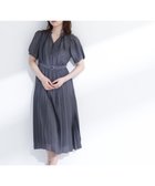 【ナチュラル ビューティー ベーシック/NATURAL BEAUTY BASIC】のフロントボタンプリーツワンピース 大人の最旬トレンドファッション＆コーディネート founy(ファウニー) ファッション Fashion レディースファッション Fashion for Women ワンピース Dresses シルバー Silver, Metallic Silver スキッパー Skipper, Open Collar スリーブ Sleeve, Long Sleeve / Short Sleeve フロント Front, Front Design プリーツ Pleats, Pleated エレガント 上品 Elegant thumbnail チャコール1|ID: prp329100004982649 ipo3291000000037327375