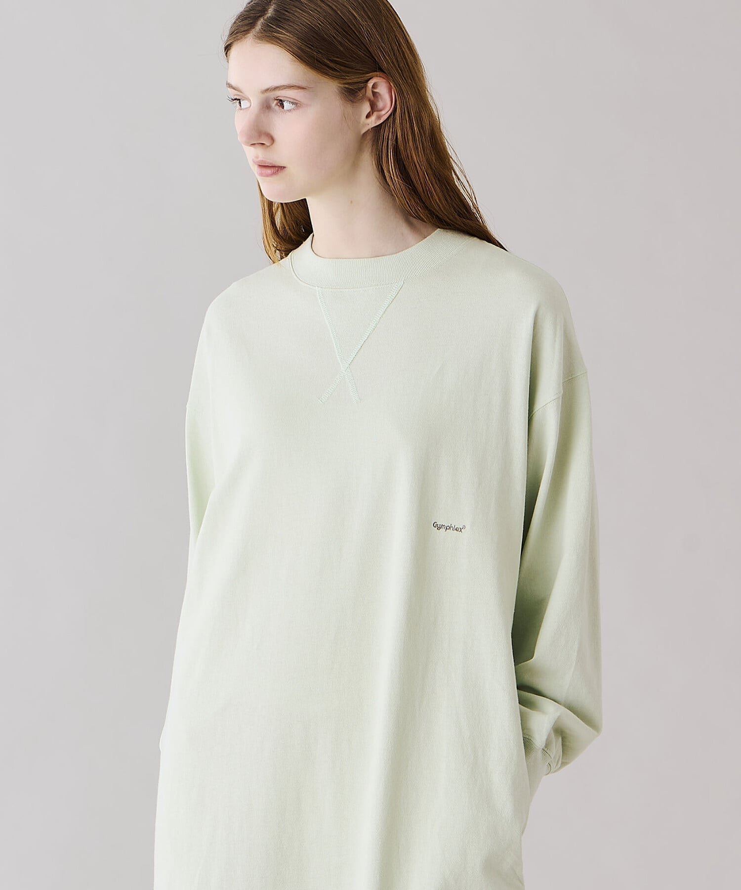 【ビショップ/Bshop】のコットンジャージー クルーネックワンピース WOMEN インテリア・キッズ・メンズ・レディースファッション・服の通販 founy(ファウニー) 　ファッション　Fashion　レディースファッション　Fashion for Women　ワンピース　Dresses　ショーツ　Shorts, Short Pants　スポーツ　Sports, Activewear　ワイド　Wide, Wide Fit　LTGREEN|ID: prp329100004982661 ipo3291000000037327412