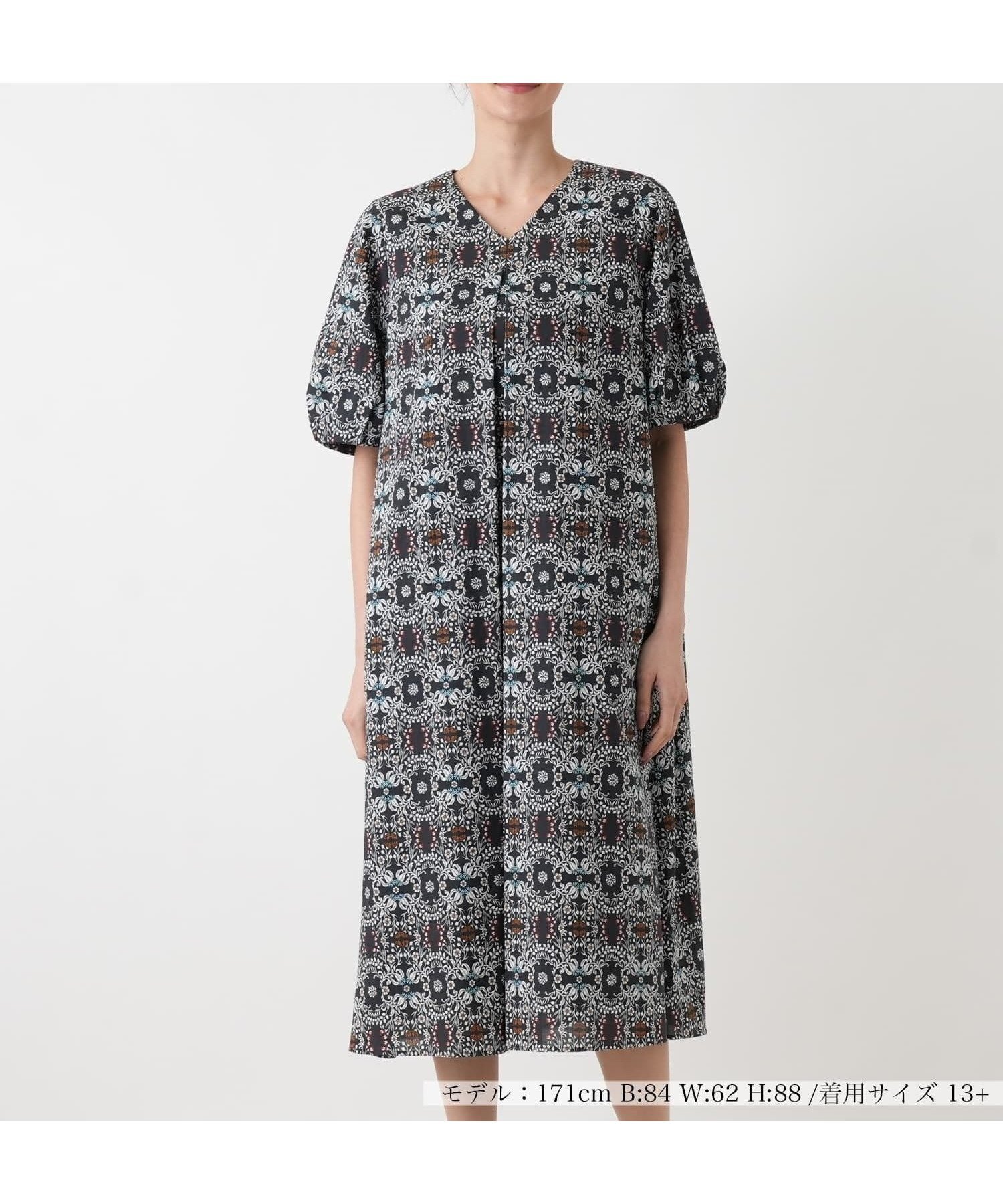 【レリアンプラスハウス/Leilian PLUS HOUSE】のワンピース【プラス企画】 インテリア・キッズ・メンズ・レディースファッション・服の通販 founy(ファウニー) 　ファッション　Fashion　レディースファッション　Fashion for Women　ワンピース　Dresses　ウォッシャブル　Machine Washable　サンダル　Sandals, Summer Shoes　ポケット　Pocket, Pocket Detail　半袖　Short Sleeve, Half Sleeve　リゾート　Resort, Vacation Style　リラックス　Relax, Relaxed Fit　レギュラー　Regular, Standard Fit　夏　Summer　エレガント 上品　Elegant　ネイビー|ID: prp329100004982664 ipo3291000000037327421