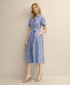 【ブルックス ブラザーズ/Brooks Brothers】のレーヨン エンブロイダリー ショートスリーブシャツワンピース 大人の最旬トレンドファッション＆コーディネート founy(ファウニー) ファッション Fashion レディースファッション Fashion for Women ワンピース Dresses シャツワンピース / 1枚で着映えコーデ Shirt Dresses エンブロイダリー Embroidery Design シャンブレー Chambray, Denim-Like Fabric ストライプ Stripe, Striped Pattern ドレス Dress, One-Piece フラワー Flower, Floral モチーフ Motif, Design Theme thumbnail ブルー|ID: prp329100004982676 ipo3291000000037327456