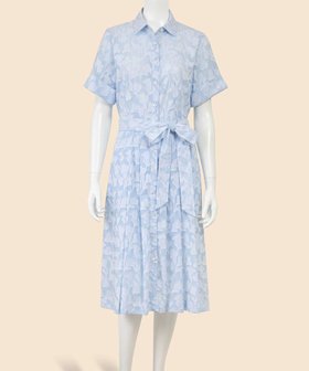 【ブルックス ブラザーズ/Brooks Brothers】のコットン ジャカード ショートスリーブシャツドレス 大人の最旬トレンドファッション＆コーディネート founy(ファウニー) ファッション Fashion レディースファッション Fashion for Women トップス・カットソー Cut & Sew Tops シャツ・ブラウス・オフィスカジュアル Elegant Blouses & Button-Ups ワンピース Dresses フォーマル・パーティードレス・結婚式用ドレス Elegant & Casual Dresses クラシカル Classical, Vintage-Inspired ジャカード／ジャガード Jacquard, Woven Pattern ストライプ Stripe, Striped Pattern スリット Slit, Slit Detail ドレス Dress, One-Piece ポケット Pocket, Pocket Detail 半袖 Short Sleeve, Half Sleeve |ID:prp329100004982677