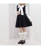 【アクシーズファム/axes femme】のリボン付センタージップジャンパースカート 大人の最旬トレンドファッション＆コーディネート founy(ファウニー) ファッション Fashion レディースファッション Fashion for Women スカート Skirts おすすめ Recommended / Our Picks ガーリー Girly, Feminine Style セットアップ Set-Up, Coordinated Outfit トレンド Trend, Trending Now パール Pearl, Pearl Accent リボン Ribbon, Bow 春 Spring thumbnail 黒|ID: prp329100004982691 ipo3291000000037327502
