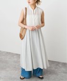 【スピック&スパン/Spick & Span】の《手洗い可 / 》C/Rボイルタックノースリーブワンピース 大人の最旬トレンドファッション＆コーディネート founy(ファウニー) ファッション Fashion レディースファッション Fashion for Women ワンピース Dresses おすすめ Recommended / Our Picks デニム Denim, Jeans Material ノースリーブ Sleeveless, No-Sleeve フレア Flare, Flared thumbnail ホワイト A|ID: prp329100004982697 ipo3291000000037327517