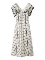 【スナイデル/SNIDEL】の【WEB限定00サイズあり】ラッフルカラープリントワンピース 大人の最旬トレンドファッション＆コーディネート founy(ファウニー) ファッション Fashion レディースファッション Fashion for Women ワンピース Dresses ウェーブ Wavy Pattern エレガント 上品 Elegant シェイプ Shape, Slim Fit スカーフ Scarf, Neckwear ストレート Straight, Straight Cut スマート Smart, Elegant ドット Polka Dot, Dot Pattern パイピング Piping, Trim Design フラワー Flower, Floral フロント Front, Front Design プリント Print, Printed Pattern リボン Ribbon, Bow おすすめ Recommended / Our Picks |ID:prp329100004982701