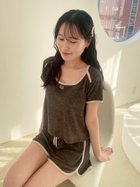 【スナイデル ホーム/SNIDEL HOME】の【sorbet light】【接触冷感】パイルセットアップ 大人の最旬トレンドファッション＆コーディネート founy(ファウニー) ファッション Fashion レディースファッション Fashion for Women セットアップ Matching Sets 春 Spring コンパクト Compact, Small Size ショーツ Shorts, Short Pants ショート Short, Short Length スクエア Square, Square Shape スマート Smart, Elegant セットアップ Set-Up, Coordinated Outfit なめらか Smooth, Silky Texture 半袖 Short Sleeve, Half Sleeve メランジ Melange, Mixed Yarn 無地 Plain, Solid Color ランニング Running, Running Wear, Activewear, Jogging おすすめ Recommended / Our Picks エレガント 上品 Elegant ギフト プレゼント Gift / Present thumbnail MOC[056]|ID: prp329100004982704 ipo3291000000037327546