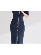 【スナイデル/SNIDEL】のフロントボタンニットワンピース 大人の最旬トレンドファッション＆コーディネート founy(ファウニー) ファッション Fashion レディースファッション Fashion for Women ワンピース Dresses ニットワンピース Knit Dresses アクセサリー Fashion Accessories イエロー Yellow 春 Spring 今季 This Season, Current Season ストレート Straight, Straight Cut スマート Smart, Elegant スリット Slit, Slit Detail 定番 Standard, Basic Item 人気 Popular, Best Seller パイピング Piping, Trim Design フェイク Faux, Fake フラップ Flap, Flap Pocket ポケット Pocket, Pocket Detail メタル Metal, Metal Parts 無地 Plain, Solid Color リブニット Rib Knit, Ribbed Knit ワンポイント One Point, Statement Accent おすすめ Recommended / Our Picks thumbnail NVY[089]|ID: prp329100004982706 ipo3291000000037327555