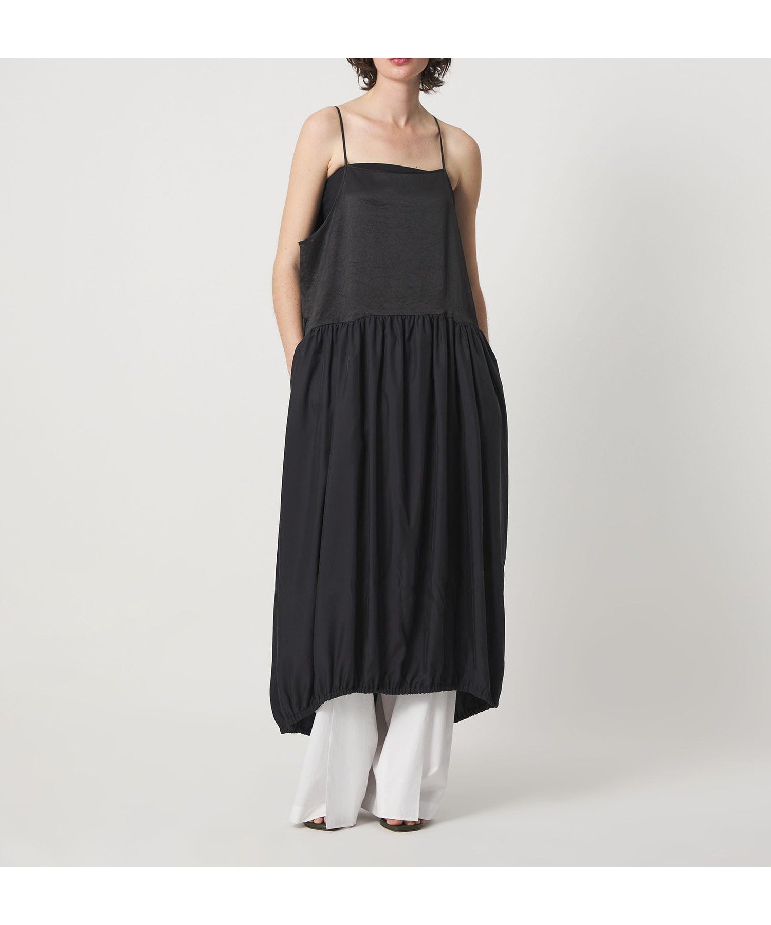 【ビューティ&ユース ユナイテッドアローズ/BEAUTY&YOUTH / UNITED ARROWS】の6(ROKU) コンビネーション キャミワンピース インテリア・キッズ・メンズ・レディースファッション・服の通販 founy(ファウニー) 　ファッション　Fashion　レディースファッション　Fashion for Women　ワンピース　Dresses　キャミソールワンピース　Camisole Dresses　インナー　Innerwear　キャミワンピース　Cami Dress, Slip Dress　フォルム　Silhouette, Form　BLACK|ID: prp329100004982709 ipo3291000000037327562