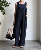 【ドゥドゥ/DouDou】の【WEB限定】深Vサロペット インディゴブルー|ID: prp329100004982713 ipo3291000000037327574