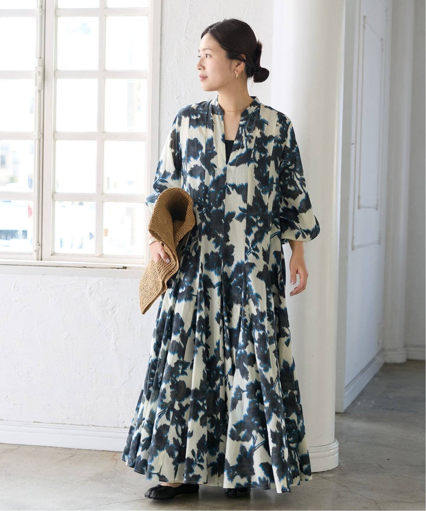 【ジャーナルスタンダード/JOURNAL STANDARD】のオリエンタルプリントワンピース インテリア・キッズ・メンズ・レディースファッション・服の通販 founy(ファウニー) 　ファッション　Fashion　レディースファッション　Fashion for Women　ワンピース　Dresses　インド　Indian Textile　プリント　Print, Printed Pattern　春　Spring　ブルー A|ID: prp329100004982741 ipo3291000000037327663