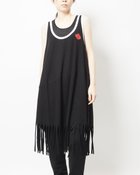 【ゴム/gomme】のフリンジワンピース 大人の最旬トレンドファッション＆コーディネート founy(ファウニー) ファッション Fashion レディースファッション Fashion for Women ワンピース Dresses おすすめ Recommended / Our Picks インナー Innerwear キャミソール Camisole, Spaghetti Strap Top プリント Print, Printed Pattern ボトム Bottoms, Lower Wear ポケット Pocket, Pocket Detail thumbnail 黒|ID: prp329100004982745 ipo3291000000037327677