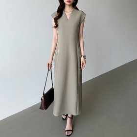 【ココモモ/COCOMOMO】の【きれいめ美シルエット】 フレンチスリーブワンピース オフィスカジュアル 大人の最旬トレンドファッション＆コーディネート founy(ファウニー) ファッション Fashion レディースファッション Fashion for Women ワンピース Dresses エレガント 上品 Elegant 春 Spring スリーブ Sleeve, Long Sleeve / Short Sleeve トレンド Trend, Trending Now フレンチ French, French Style 無地 Plain, Solid Color ロング Long, Long-Length 楽ちん Easy Fit, Comfortable S/S・春夏 SS, Spring/Summer, Warm Season プチプライス・低価格 Affordable / Budget Price おすすめ Recommended / Our Picks 夏 Summer セレモニー Ceremony ビジネス 仕事 通勤 Business / Work / Commuting |ID:prp329100004982751