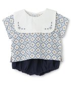 【ナルミヤ オンライン/NARUMIYA ONELINE / KIDS】のおひさま柄セットアップ 大人の最旬トレンドファッション＆コーディネート founy(ファウニー) ファッション Fashion キッズファッション Fashion for Kids おすすめ Recommended / Our Picks お家時間・ステイホーム Stay Home / At Home シンプル Simple, Minimal セットアップ Set-Up, Coordinated Outfit ソックス Socks, Hosiery ブロード Broadcloth, Fine Cotton ポケット Pocket, Pocket Detail 帽子 Hat, Headwear thumbnail 紺|ID: prp329100004982776 ipo3291000000037328034
