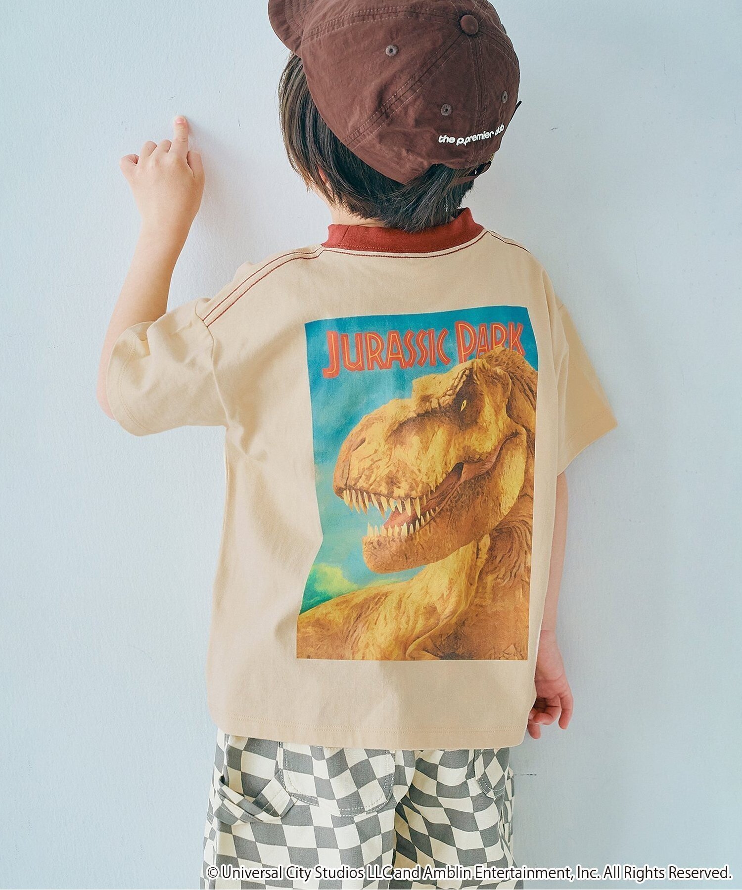 【エフオー オンラインストア/F.O.Online Store / KIDS】のジュラシックパーク バリエーショングラフィックTシャツ インテリア・キッズ・メンズ・レディースファッション・服の通販 founy(ファウニー) 　ファッション　Fashion　キッズファッション　Fashion for Kids　アウトドア　Outdoor Clothing　グラフィック　Graphic, Graphic Design　ハーフ　Half, Half-Length　フリル　Frill, Ruffle　プリント　Print, Printed Pattern　おすすめ　Recommended / Our Picks　ベージュ|ID: prp329100004982785 ipo3291000000037328273