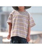 【ビームス ミニ/BEAMS mini / KIDS】のビッグ ボーダー Tシャツ 2026SS (90~150cm) 外遊び プチプラ 通園 通学 公園 定番 大人の最旬トレンドファッション＆コーディネート founy(ファウニー) ファッション Fashion キッズファッション Fashion for Kids 定番 Standard, Basic Item ビッグ Big, Oversized ベーシック Basic, Essential ボーダー Border, Stripe プチプライス・低価格 Affordable / Budget Price 2026年 2026 2026春夏・S/S Spring/Summer 2026 SS26 thumbnail BEIGE|ID: prp329100004982786 ipo3291000000037328279