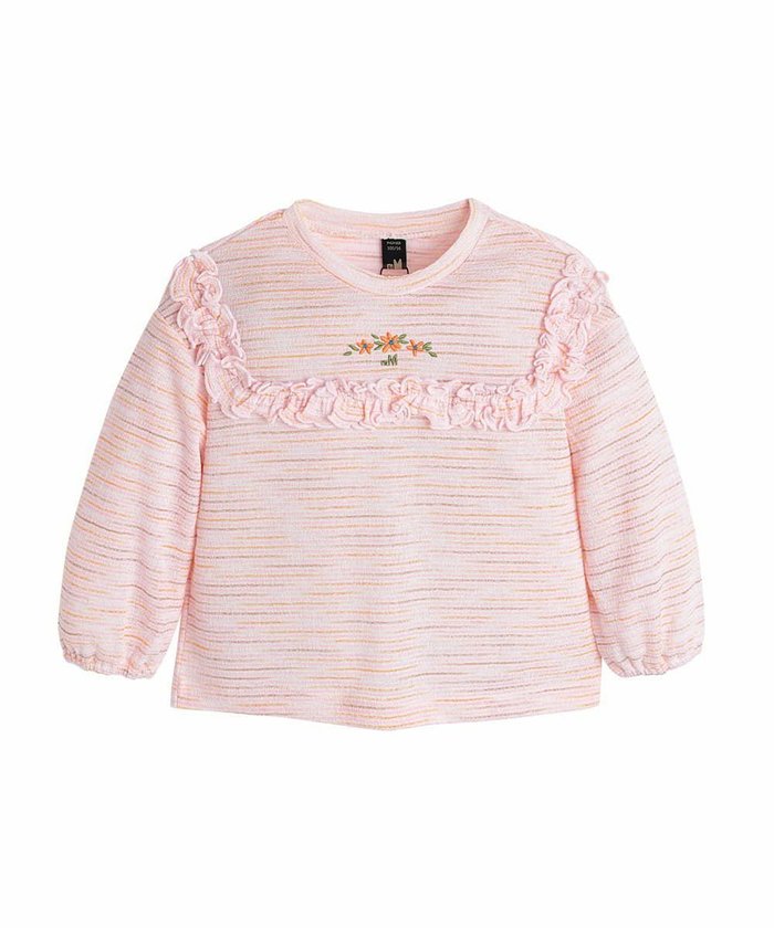 【モイモルン/moimoln / KIDS】のハミング9分袖トップス インテリア・キッズ・メンズ・レディースファッション・服の通販 founy(ファウニー) https://founy.com/ ファッション Fashion キッズファッション Fashion for Kids トップス・カットソー Cut & Sew Tops サマー Summer, Summer Style シンプル Simple, Minimal フラワー Flower, Floral フリル Frill, Ruffle リラックス Relax, Relaxed Fit ルーズ Loose, Oversized 人気 Popular, Best Seller |ID: prp329100004982788 ipo3291000000037328282