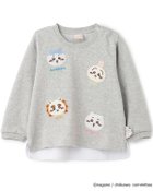 【ナルミヤ オンライン/NARUMIYA ONELINE / KIDS】の【アニメちいかわ】お顔モチーフ長袖Tシャツ 大人の最旬トレンドファッション＆コーディネート founy(ファウニー) ファッション Fashion キッズファッション Fashion for Kids ベーシック Basic, Essential ポケット Pocket, Pocket Detail モチーフ Motif, Design Theme 長袖 Long Sleeve, Full Sleeve thumbnail トップ グレー|ID: prp329100004982801 ipo3291000000037328365