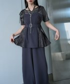 【ハレ/HARE】のジャガードリボンオールインワン グレー10|ID: prp329100004982866 ipo3291000000037328771