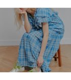【ルシェル ブルー/LE CIEL BLEU】のプラッドプリントマキシドレス / Plaid Print Maxi Dress 大人の最旬トレンドファッション＆コーディネート founy(ファウニー) ファッション Fashion レディースファッション Fashion for Women ワンピース Dresses フォーマル・パーティードレス・結婚式用ドレス Elegant & Casual Dresses マキシ丈ワンピース・ロングドレス Maxi Dresses / Long One-Pieces サマー Summer, Summer Style サンダル Sandals, Summer Shoes スニーカー Sneakers, Trainers ダウン Down, Puffer チェック Check, Plaid, Tartan ドレス Dress, One-Piece ビーチ Beach, Seaside フリル Frill, Ruffle マキシ Maxi, Full Length ラッフル Ruffle, Frill thumbnail ブルー|ID: prp329100004982869 ipo3291000000037328783