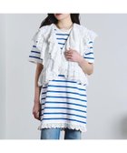 【ローズバッド/ROSE BUD】のSTRIPE H/S MINI CUT DRESS WHITE|ID: prp329100004982874 ipo3291000000037328795