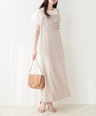 【ナチュラルクチュール/natural couture】のドレープカットキャミワンピース グレイッシュベージュ|ID: prp329100004982881 ipo3291000000037328821