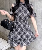 【イング/INGNI】の2Wayリボン肩あきフリルミニワンピ 大人の最旬トレンドファッション＆コーディネート founy(ファウニー) ファッション Fashion レディースファッション Fashion for Women ワンピース Dresses 春 Spring クラシカル Classical, Vintage-Inspired シアー Sheer, See-Through シフォン Chiffon, Lightweight Fabric ショルダー Shoulder, Shoulder Strap スマホ Smartphone, Mobile Device チェック Check, Plaid, Tartan チュニック Tunic, Long Top デニム Denim, Jeans Material トレンド Trend, Trending Now ドット Polka Dot, Dot Pattern ドレープ Drape, Draping Fabric ハイネック High Neck, Mock Neck フィット Fit, Slim Fit フリル Frill, Ruffle 半袖 Short Sleeve, Half Sleeve リボン Ribbon, Bow S/S・春夏 SS, Spring/Summer, Warm Season おすすめ Recommended / Our Picks 夏 Summer thumbnail クロ/チェック|ID: prp329100004982885 ipo3291000000037328843