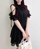 【イング/INGNI】の2Wayリボン肩あきフリルミニワンピ 大人の最旬トレンドファッション＆コーディネート founy(ファウニー) ファッション Fashion レディースファッション Fashion for Women ワンピース Dresses 春 Spring クラシカル Classical, Vintage-Inspired シアー Sheer, See-Through シフォン Chiffon, Lightweight Fabric ショルダー Shoulder, Shoulder Strap スマホ Smartphone, Mobile Device チェック Check, Plaid, Tartan チュニック Tunic, Long Top デニム Denim, Jeans Material トレンド Trend, Trending Now ドット Polka Dot, Dot Pattern ドレープ Drape, Draping Fabric ハイネック High Neck, Mock Neck フィット Fit, Slim Fit フリル Frill, Ruffle 半袖 Short Sleeve, Half Sleeve リボン Ribbon, Bow S/S・春夏 SS, Spring/Summer, Warm Season おすすめ Recommended / Our Picks 夏 Summer thumbnail クロ/ドット|ID: prp329100004982885 ipo3291000000037328844