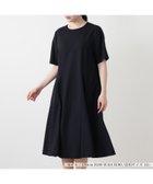 【レリアンプラスハウス/Leilian PLUS HOUSE】のワンピース【BOURGE】 大人の最旬トレンドファッション＆コーディネート founy(ファウニー) ファッション Fashion レディースファッション Fashion for Women ワンピース Dresses アクセサリー Fashion Accessories スリーブ Sleeve, Long Sleeve / Short Sleeve ポケット Pocket, Pocket Detail 半袖 Short Sleeve, Half Sleeve 無地 Plain, Solid Color リラックス Relax, Relaxed Fit 夏 Summer thumbnail ネイビー|ID: prp329100004982897 ipo3291000000037328895