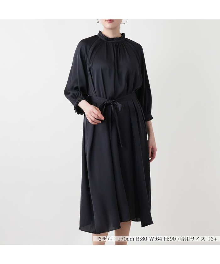 【レリアンプラスハウス/Leilian PLUS HOUSE】のワンピース【BOURGE】 インテリア・キッズ・メンズ・レディースファッション・服の通販 founy(ファウニー) https://founy.com/ ファッション Fashion レディースファッション Fashion for Women ワンピース Dresses ウォッシャブル Machine Washable スタンド Stand Collar, Upright Stand ポケット Pocket, Pocket Detail リラックス Relax, Relaxed Fit 夏 Summer |ID: prp329100004982899 ipo3291000000037328899